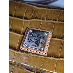 Dooney & Bourke Brown Croc-Embossed Leather Crossbody Bag thumbnail 3
