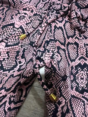 snakeskin print leggings Pink Size one size thumbnail 3