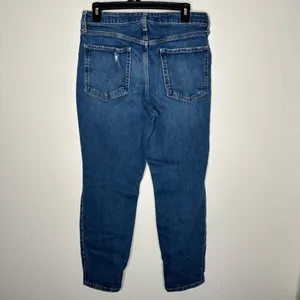 Old‎ Navy High-Waisted O.G. Straight Ripped Ankle Jeans Sz 10 thumbnail 2