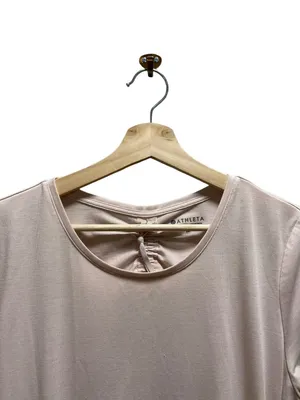 Athleta Enchore Backless Workout Shirt Pink Size M Gym Yoga Athletic Casual Cute thumbnail 8