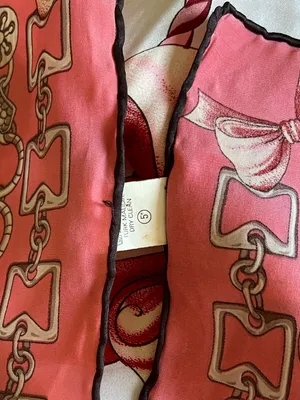 Armine Pink Silk Equestrian Scarf thumbnail 5