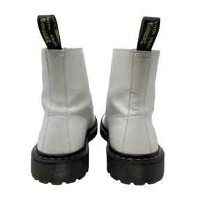Dr. Martens Luana Combat Boots White Leather Lace Up‎ Women's Size US 10 thumbnail 8
