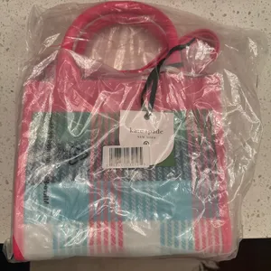 Kate Spade x Target Pink Plaid Knit Crossbody Bag thumbnail 5