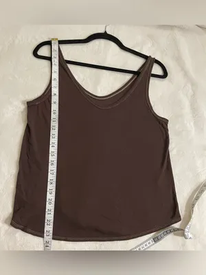 Everlane Sleeveless Tank Top 100% Cotton in Brown Size S thumbnail 4