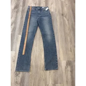 Gap 90s Straight High Rise‎ Jeans 29/8 Tall Medium Wash Blue Denim NWT thumbnail 6