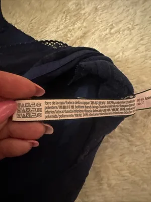 Victoria's Secret Lace Longline Bralette - Navy Blue thumbnail 6