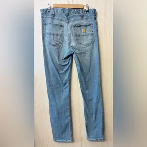 Carhartt Light Blue‎ men's Straight Leg Jeans 33x36 thumbnail 2
