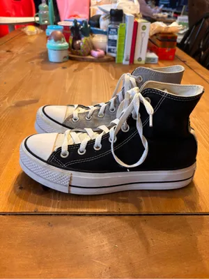 Converse womens custom by you all star lift platform split high top sneakers 7 thumbnail 2