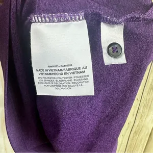 Women's Nike Golf Purple Button Down Polo Shirt thumbnail 9
