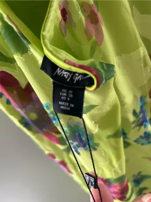 Nasty Gal Lime Floral Slip Maxi Dress thumbnail 5