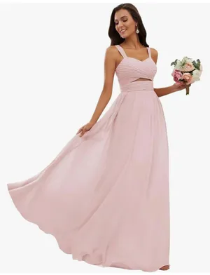 Light Pink Bridesmaid Dress Size 0 thumbnail 1