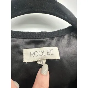 Roolee Womens Black‎ Maxi Button Front Dress Size XS Lace Goth Grunge Witchy thumbnail 6