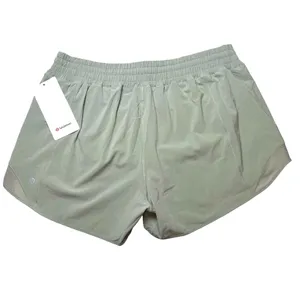 Lululemon Hotty Hot High-Rise Lined Short 4" Fog Green thumbnail 5