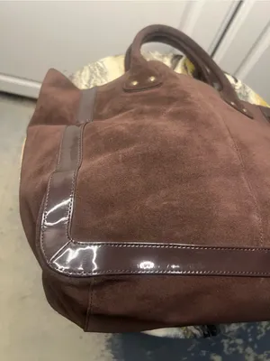 Y2K Gap Genuine Suede Brown Tote Bag thumbnail 3