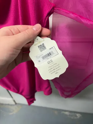 Altar'd State Bodysuit Puff Sleeve Pink thumbnail 3