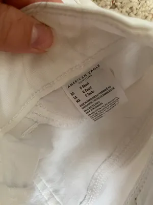 American Eagle White Denim Skinny Jeans thumbnail 3