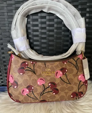 Nwt Coach Teri Shoulder Bag In Signature Canvas With Cherry Print CY694 thumbnail 1