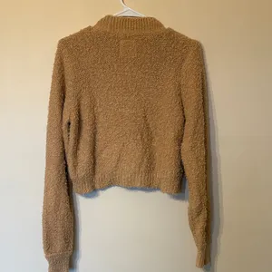 We The Free Cropped V-Neck Button Cardigan - Camel thumbnail 7