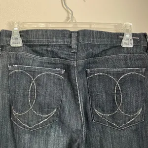 Y2K Citizens of Humanity Liberty Bell Bottom‎ Jeans Dark Wash USA 28 Boho thumbnail 3