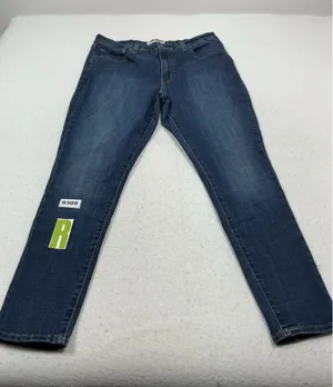 Womans Excellent Levi Strauss 721 Skinny Blue Jeans Waist 33 thumbnail 1