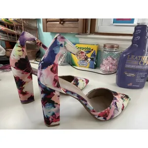 Dream Pairs Floral Pumps Coco Ankle‎ Strap Block Heel Coquette Cottagecore 8 thumbnail 6
