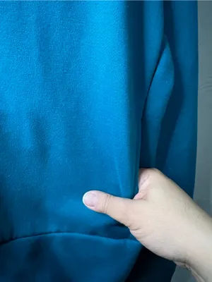 Nike Essentials Teal Blue Full Zip Hooded Athletic Sweatshirt Hoodie thumbnail 5