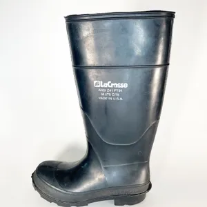 LaCrosse Black Rubber Steel Toe Safety Work Boots ANSI Z41 Women 7.5 / Men 6 thumbnail 8