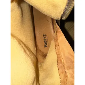 Born Women's 6.5‎ Brown Boots Leather Side Zip Knee High Studded Heel thumbnail 9