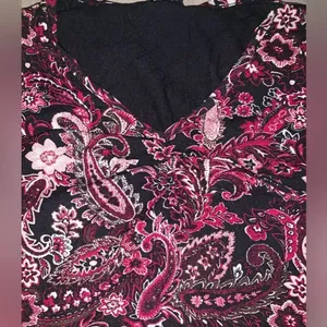 Vintage y2k floral paisley blouse thumbnail 4