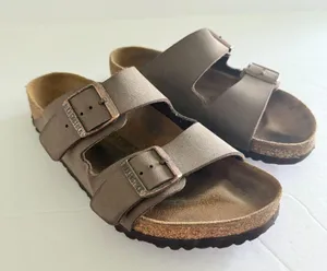 Birkenstock Arizona Stone Birkibuc MISMATCH Sandals Pair Regular Right 9 Left 8 thumbnail 3