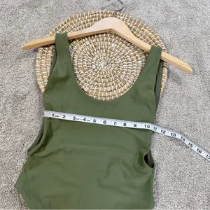 Aerie Women’s Shine Birthday Super Scoop Cheekiest One Piece Swimsuit in Green S thumbnail 13