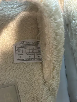 Ugg Fuzz sugar Terry Cross Slide Slipper Platform  thumbnail 3