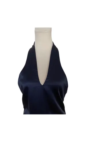Lelis Navy Satin Dress thumbnail 2