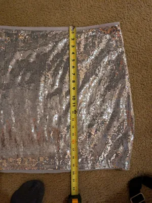 Forever 21 sequin shimmer lined pencil;Mini Skirt Sz 2X thumbnail 10
