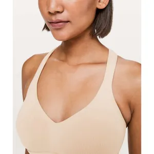 Lululemon Size 4 XS Speed Up Bra High Support for C/D Cup In Crepe Beige Stretch thumbnail 3