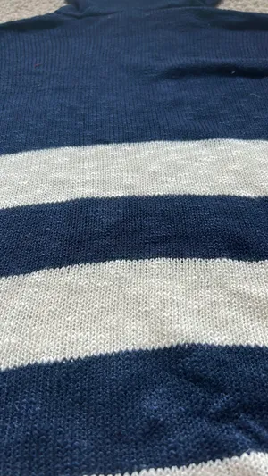 Navy And White Sweater Blue Size M thumbnail 5