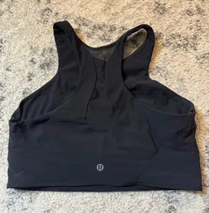 lululemon athletica Black Racerback Support Sports Bra thumbnail 1