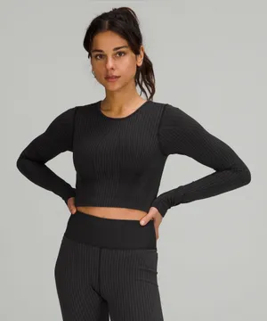 Lululemon‎ Ebb to Street Long Sleeve Shirt Size 4 thumbnail 1