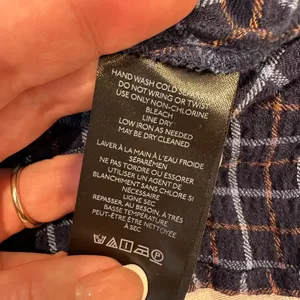 Pilcro Anthropologie Womens-S Blouse Blue Plaid‎ Ruched Button Front Flannel thumbnail 13