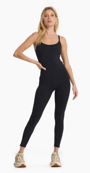 Vuori Mindset Jumpsuit Sz Small Black Heather Grey thumbnail 1