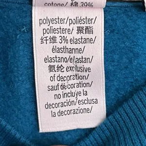 Women's Victoria's Secret Soft Fleece Round Neck‎ Sweatshirt Teal Size XL thumbnail 5
