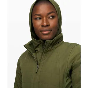 Sz 6 $228 Lululemon Another Mile Jacket Landscape Green No Hood thumbnail 5