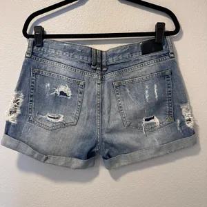 Anine Bing Size-M Ladies‎ Boyfriend Denim Shorts Distressed thumbnail 11
