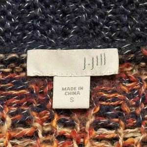 J Jill Cardigan Wool Blend Southwestern Aztec Boho Artisan Cozy Rustic Fall S thumbnail 4