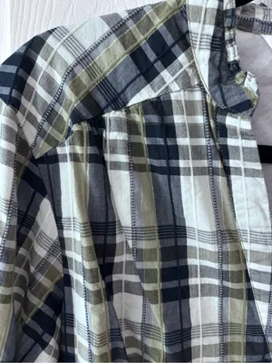 Veronica Beard Vilette Mini Shirt Dress Army Plaid size 8 thumbnail 12