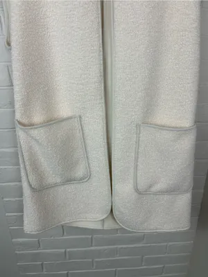 Joie Cream Sherpa Teddy Knit Hooded Long Line Vest Size M thumbnail 4