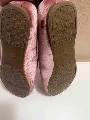 Birdies The Starling Velvet Slippers – Mauve Rose – Size 8.5 thumbnail 3