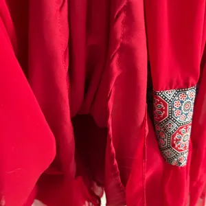 Indian Dress Partywear Red Blue Size XXL thumbnail 9