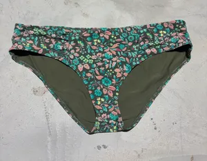 Aerie swim hipster Floral Bikini Bottom green XXL thumbnail 1