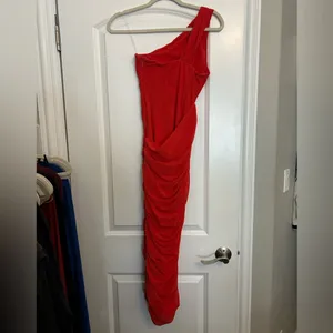 House of CB Valentina Scarlet Asymmetrical Cutout Mini Dress thumbnail 5